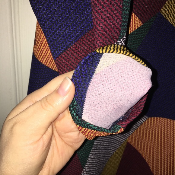 AX Paris Curve Patchwork High Neck Swing Dress - Picture 5 of 8